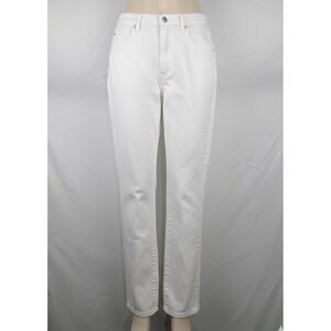Vintage French Dressing Womens Straight Leg Jeans Size 4 White Canada Made Y2K